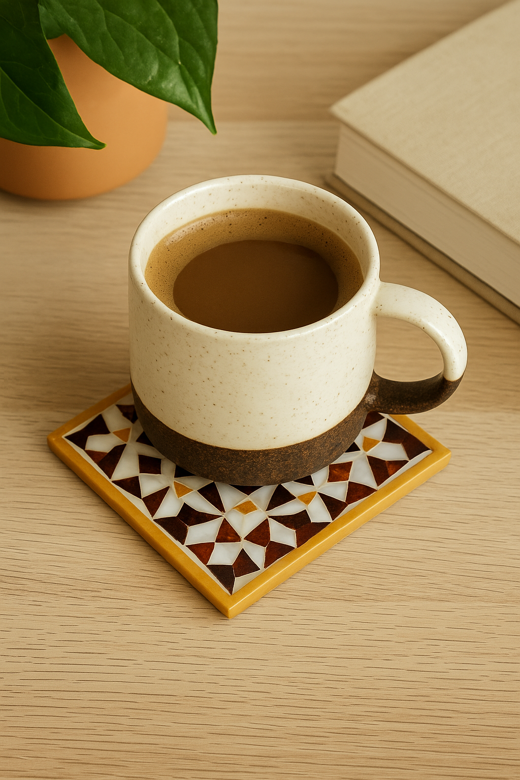 Elegant Inlaid Coasters - كوسترات يدوية فاخرة