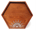 Hexagon Trays Arquette & MOP Inlay