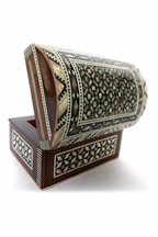 Handcrafted Wooden Inlaid Box – صندوق خشبي مطعم يدويًا