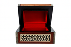 Handcrafted Wooden Inlaid Box – صندوق خشبي مطعم يدويًا
