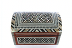 Handcrafted Wooden Inlaid Box – صندوق خشبي مطعم يدويًا