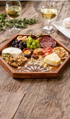 Hexagon Trays Arquette & MOP Inlay
