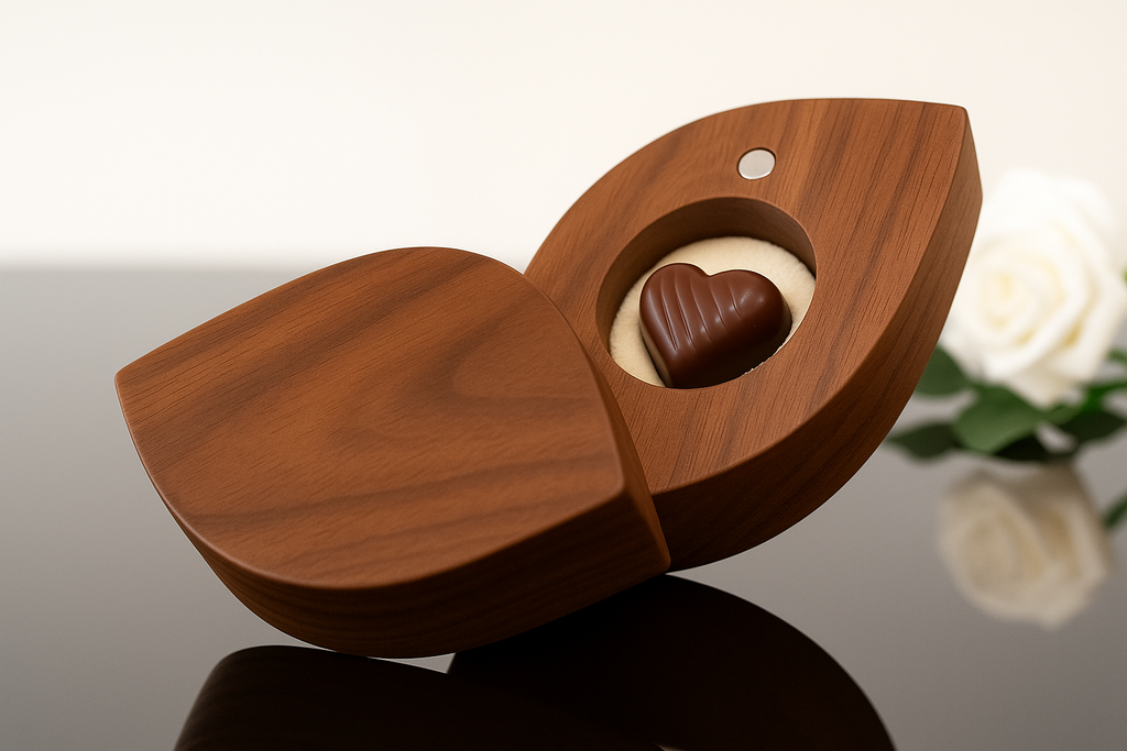 Personalized Wooden Ring Box – علبة خواتم خشبية مخصصة