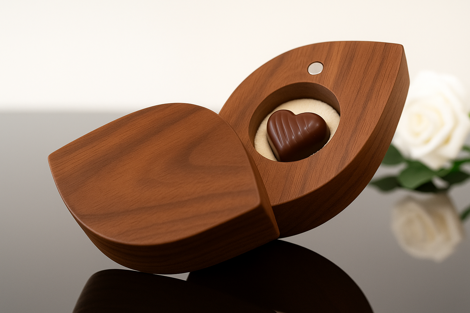 Personalized Wooden Ring Box – علبة خواتم خشبية مخصصة
