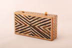 modern chevron pattern crafted with earthy tones of brown, beige, and gold - شيفرون حديث مصنوع من درجات اللون البني والبيج والذهبي الترابية