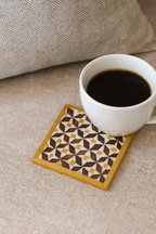 Elegant Inlaid Coasters - كوسترات يدوية فاخرة